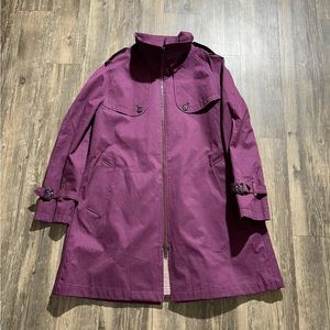 Purple Burberry Raincoat